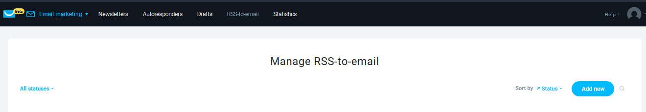 RSS TO EMAIL add new