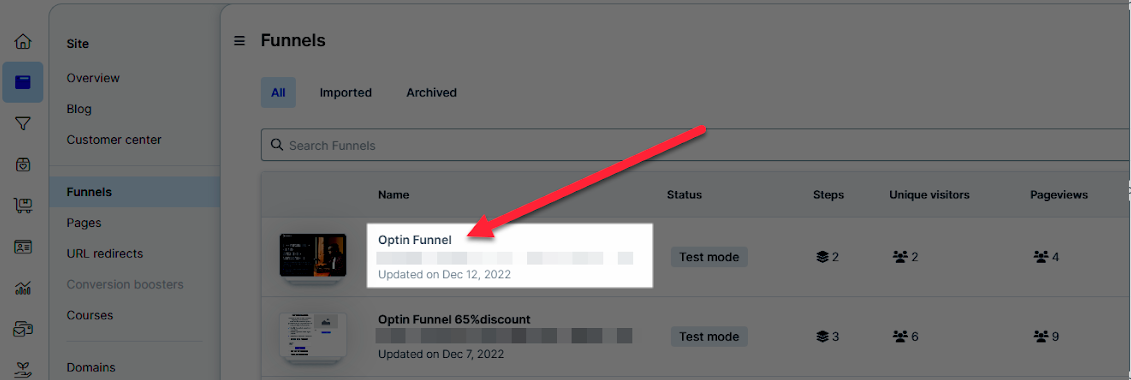 clickfunnels 2.0 share funnel