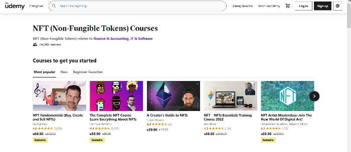 udemy nft courses