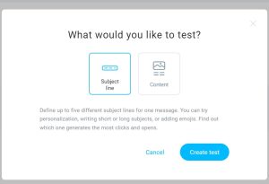 email marketing A/B testing