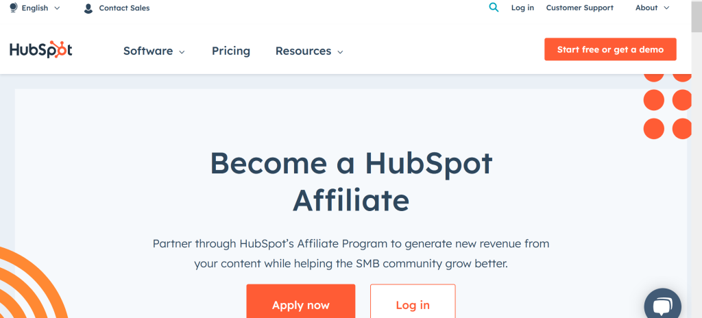 Hubspot Affiliate Program review