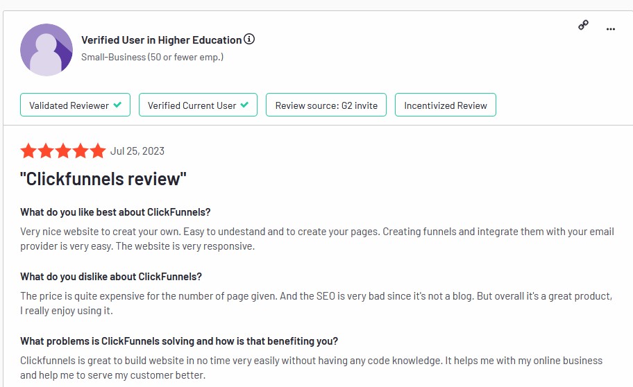 Clickfunnels 2.0 customer review