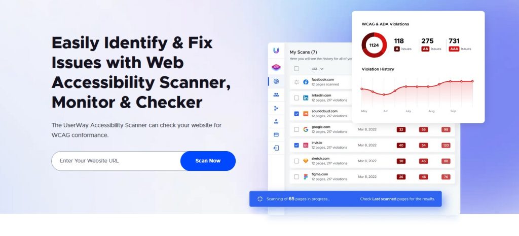 accessibility scanner and audit widget