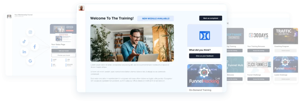 membership creation clickfunnels