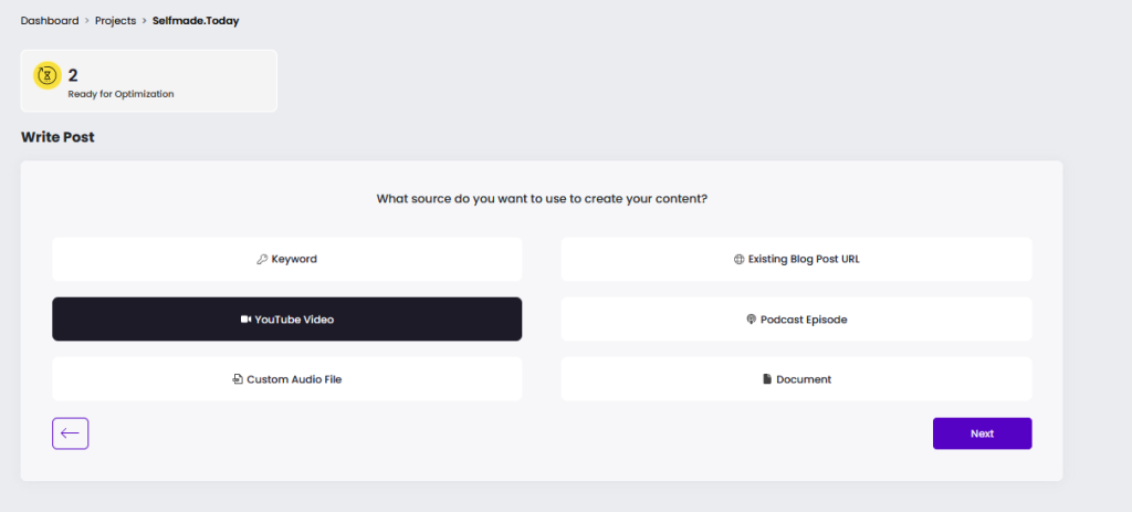 contentatscale-video-to-blog-post-tool