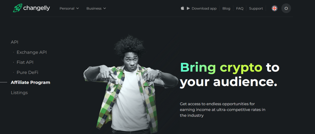 changelly decentralized finance affiliate program