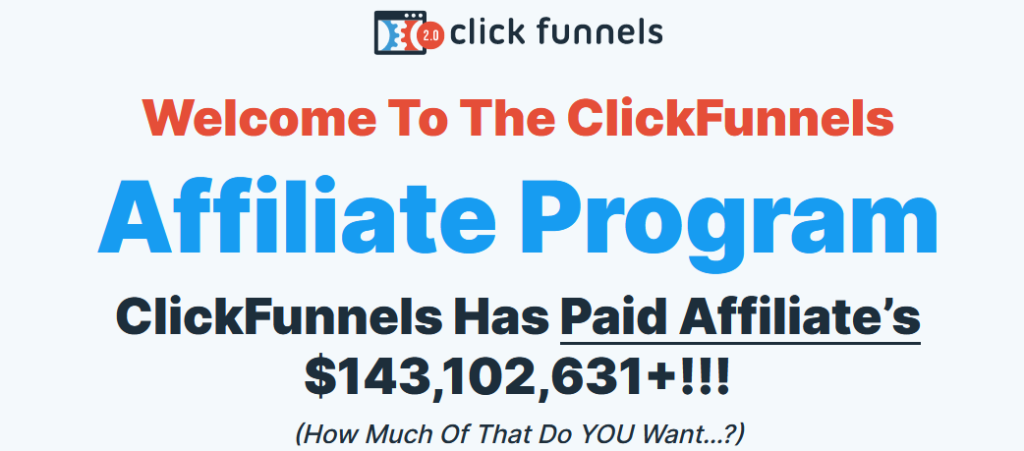 CLICKFUNNELS Recurring Commission Affiliate Programs