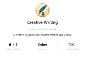 creative writing custom gpt